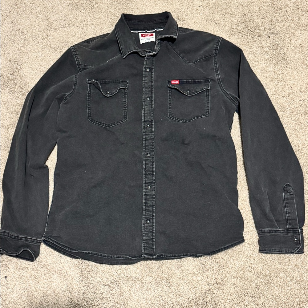 Wrangler Charcoal Denim Shirt